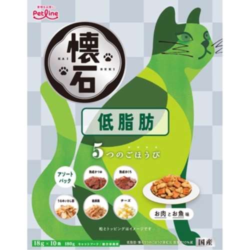 ペットライン　懐石　５つのごほうび　低脂肪　１８０ｇ