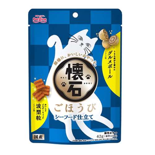 ペットライン 懐石ごほうび シーフード 42g