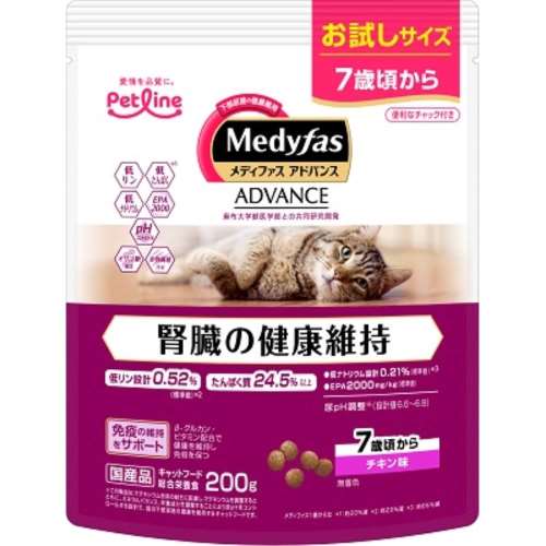 ペットライン　メディファスＡＤ　７歳　チキン　２００ｇ