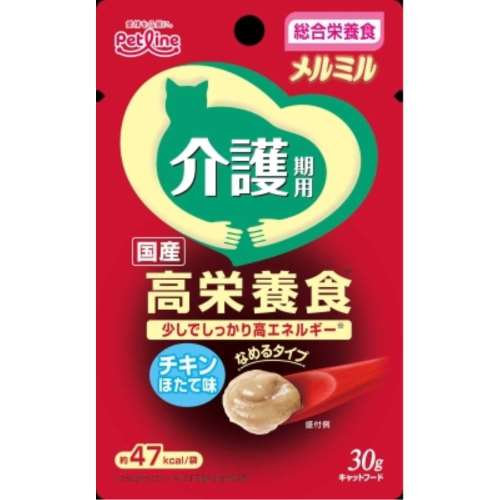 ペットライン　メルミル介護期用　チキン　ほたて味　３０ｇ