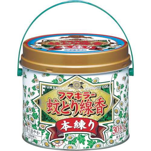 ■フマキラー　蚊とり線香本練り３０巻缶入　409789