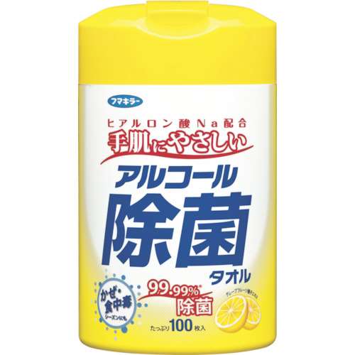 フマキラー　アルコール除菌タオル　１００枚入　433739