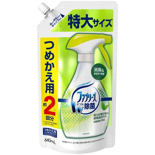 P&G　ファブリーズ　緑茶成分入り　つめかえ用　特大サイズ　６４０ｍｌ