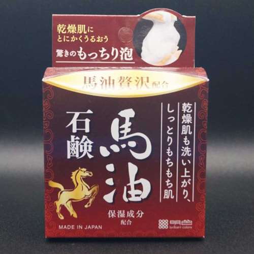 明色化粧品　明色うるおい泡美人　馬油石鹸　８０ｇ