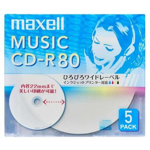 マクセル　音楽用ＣＤーＲ　ＣＯＲＡ８０ＷＰ．５Ｓ