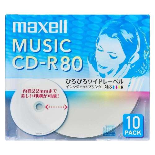 マクセル　音楽用ＣＤーＲ　ＣＯＲＡ８０ＷＰ．１０Ｓ