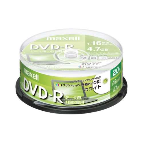 マクセル　データ用ＤＶＤ‐Ｒ　ＤＲ４７ＰＷＥ２０ＳＰ