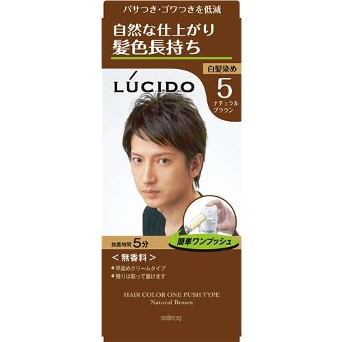 ルシード　ワンプッシュケアカラー　（医薬部外品）　５　ナチュラルブラウン