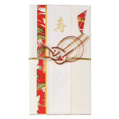 マルアイ　新金封　千鶴　赤　キ‐６４８Ｒ