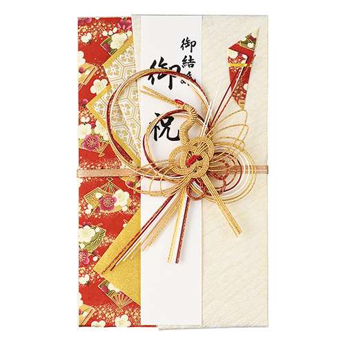 マルアイ　大判金封　金鶴　赤　キ９Ｒ