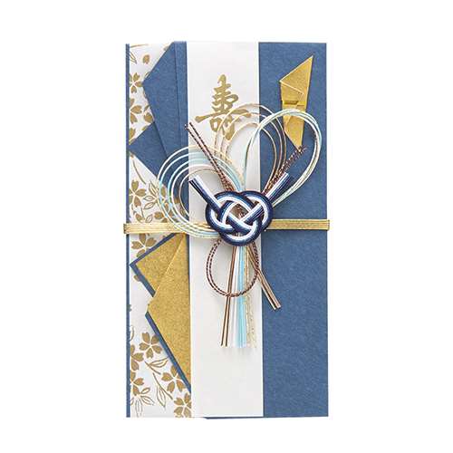 マルアイ　男性向け金封　桜　青　キ１９Ｂ