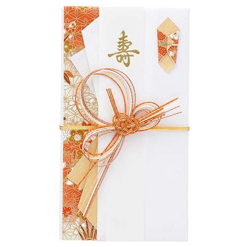 マルアイ　金封　花衣　赤　キ２６Ｒ