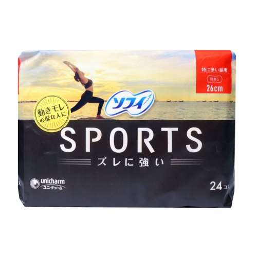 ユニチャーム ソフィSPORTS 260羽なし 24枚