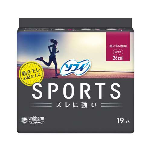 ユニチャーム ソフィSPORTS 260羽付き 19枚