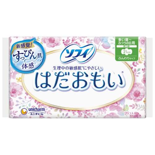 ユニ・チャーム　ソフィはだおもい 多い昼用 羽つき２６枚