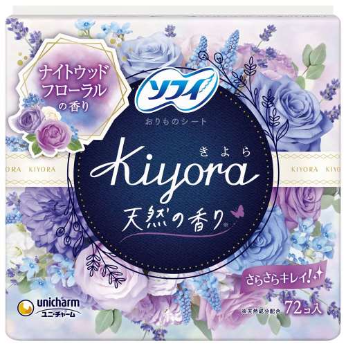 ユニ・チャーム　ソフィ Kiyora(きよら)　ナイトウッドフローラル　７２枚