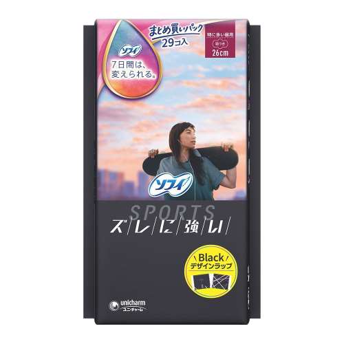 ユニ・チャーム　ソフィＳＰＯＲＴＳ　２６０羽つき　２９枚