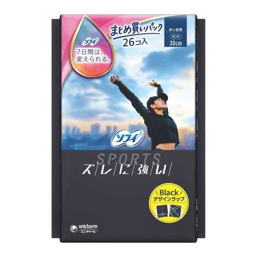 ユニ・チャーム　ソフィＳＰＯＲＴＳ　３００羽つき　２６枚