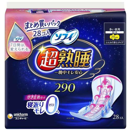 ユニ・チャーム　ソフィ超熟睡ガード　２９０　２８枚
