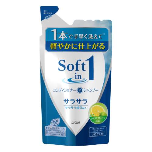 ソフトインワンシャンプー　サラサラ　つめかえ用３８０ｍｌ