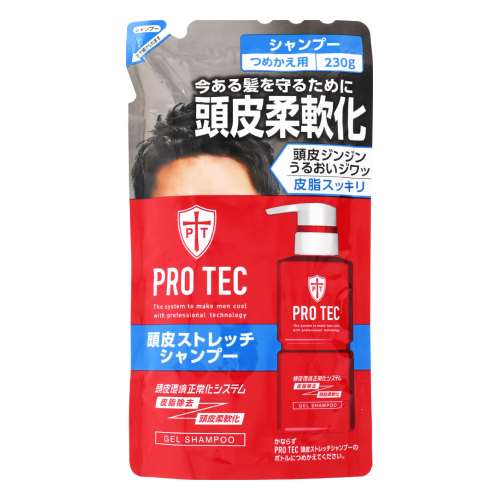 PRO TEC 頭皮ストレッチ シャンプー つめかえ用 230ml