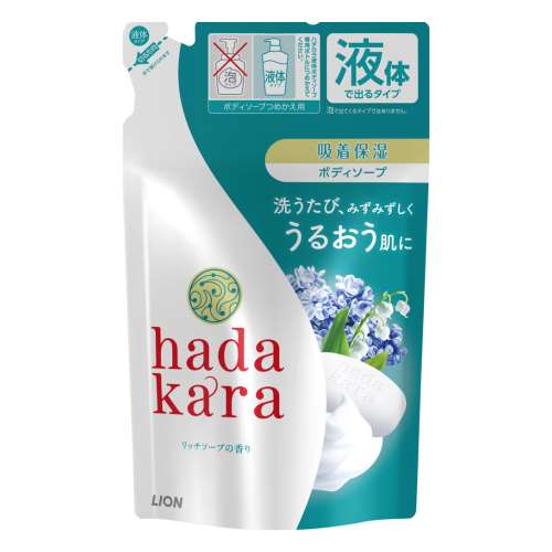 hadakara(ハダカラ) ボディソープ　リッチソープの香り　つめかえ用　３６０ｍｌ