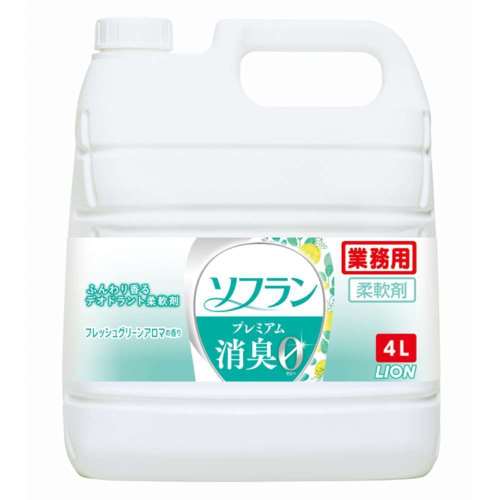 ライオン　ソフランプレミアム　フレッシュグリーンアロマ　業務用　４０００ｍｌ