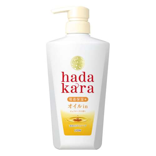 hadakara(ハダカラ) ボディソープ オイルインタイプ ピュアローズの香り 本体 480ml