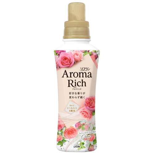 ライオン ソフラン　アロマリッチ　ダイアナ　フェミニンローズアロマの香り　本体 480ml