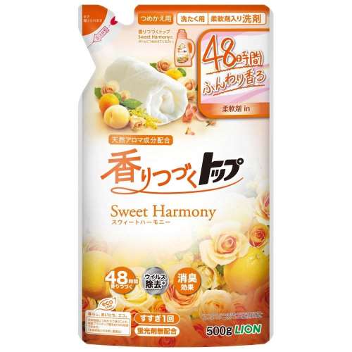 ライオン 香りつづくトップ　スウィートハーモニー　つめかえ用 500g
