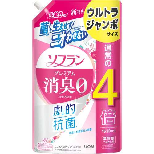 ライオン　ソフランプレミアム　フローラルアロマ　替　１５２０ｍｌ