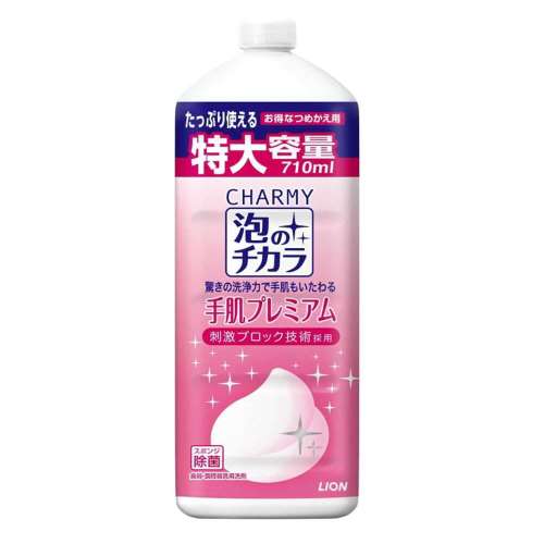 ライオン　泡のチカラ　手肌プレミアム替大７１０ｍｌ