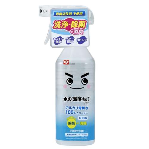 レック 水の激落ちくん 400ml (洗浄・除菌・消臭) アルカリ電解水 安心 安全 2度拭き不要