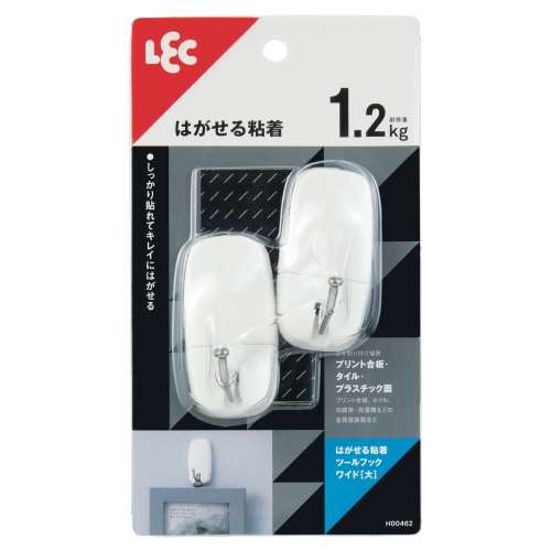 レック　はがせる粘着ツールフック　大　耐荷重１．２ｋｇ