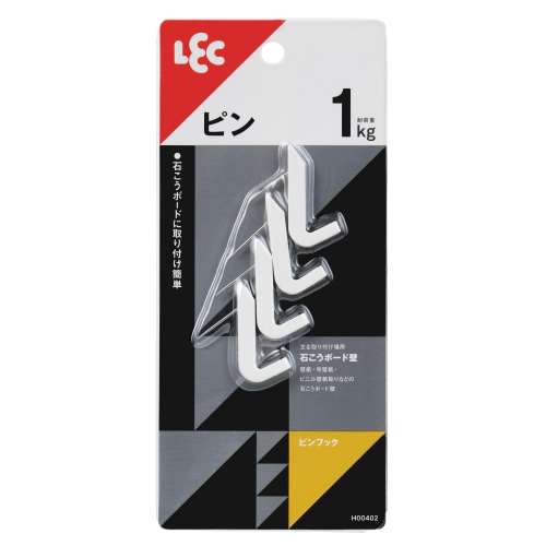 レック　ピンフック　４個入り　耐荷重１ｋｇ　ホワイト