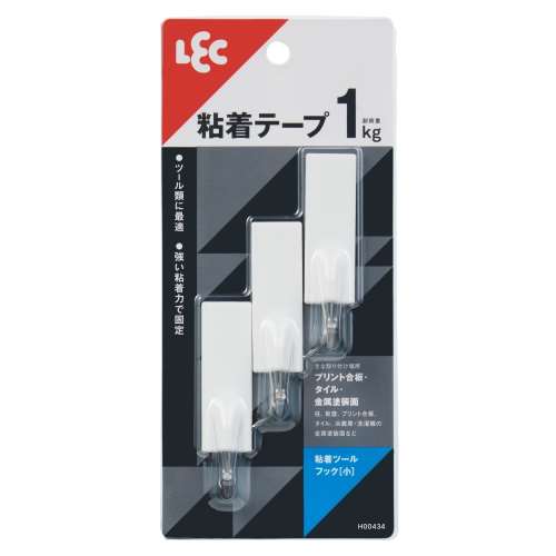 レック　粘着ツールフック　小　３個入り　耐荷重１ｋｇ