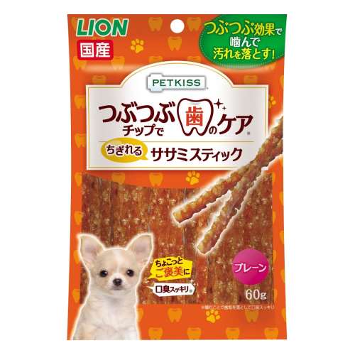 ＰＥＴＫＩＳＳ　つぶつぶチップ入り　ササミスティック　プレーン　６０ｇ