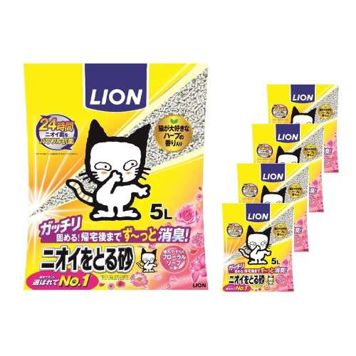 ニオイをとる砂　フローラルソープ　５Ｌ　×４個セット