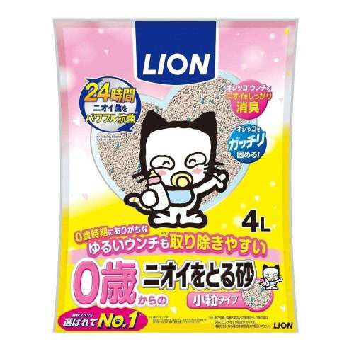 ライオン商事　子猫　ニオイをとる砂　小粒タイプ　４Ｌ