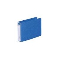 リングファイル紙製Ｂ６横２穴　背幅３５　２００枚収容　藍　300848