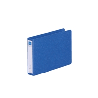 リングファイル紙製Ａ５横２穴　背幅３５　２００枚収容　藍　300845