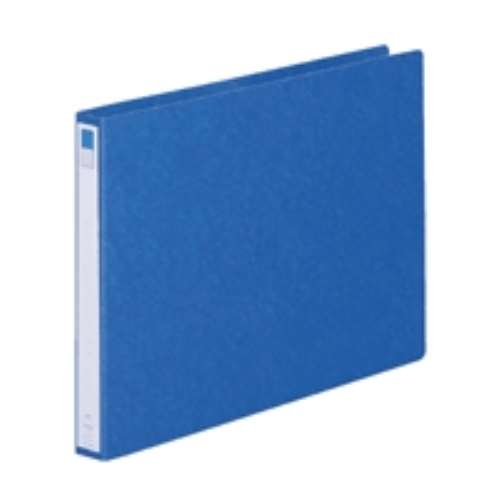 リングファイル紙製Ａ３横２穴　背幅３５　２００枚収容　藍　300843