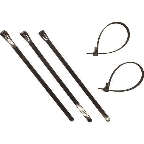 ユタカメイク　結束タイ　リピートタイ１５入　７．３ｍｍ×２００ｍｍ　ブラック KO32