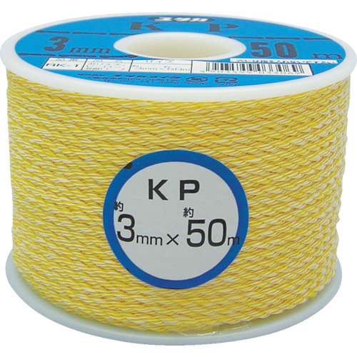 ユタカ　ロープ　ＫＰロープボビン巻　３φ×５０ｍ　RK-1