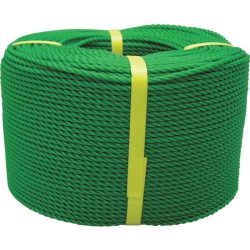 ■ユタカ　ロープ　ＰＥロープ巻物　３Φ×２００ｍ　グリーン　PE-73