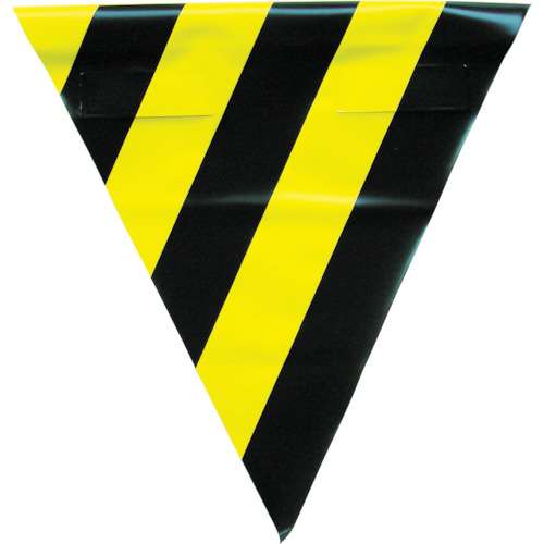 ■ユタカ　安全表示旗（着脱簡単・トラ模様）　AF-1314