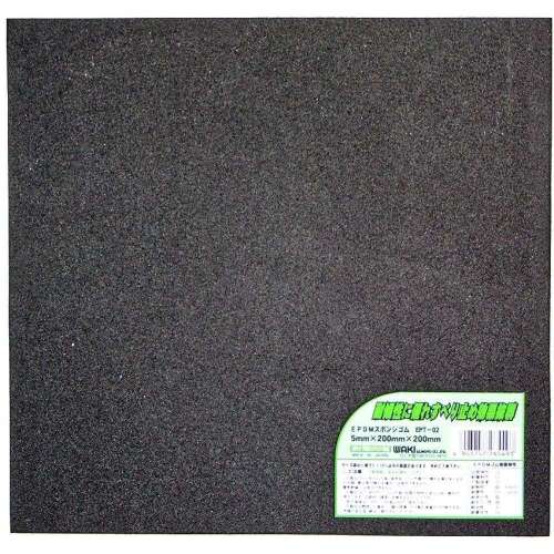 和気産業　ＥＰＤＭスポンジゴム　ＥＰＴ０２　５×２００×２００