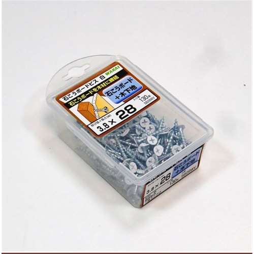 若井産業　石膏ボードビス バリューパック ３．８×２８ｍｍ 白 １３０本入 ＳＢ２８ＷＶ
