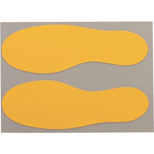 ■ニトムズ　耐久フロアサインズ足型黄２０枚 Y6043