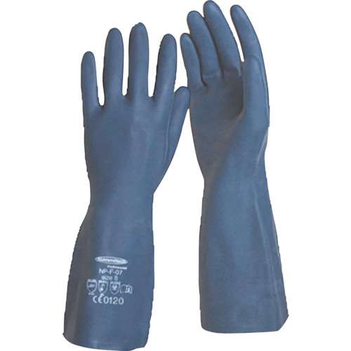 ■サミテック　耐油・耐溶剤手袋“サミテックＮＰ‐Ｆ‐０７”　Ｍ　ダークブルー　4485